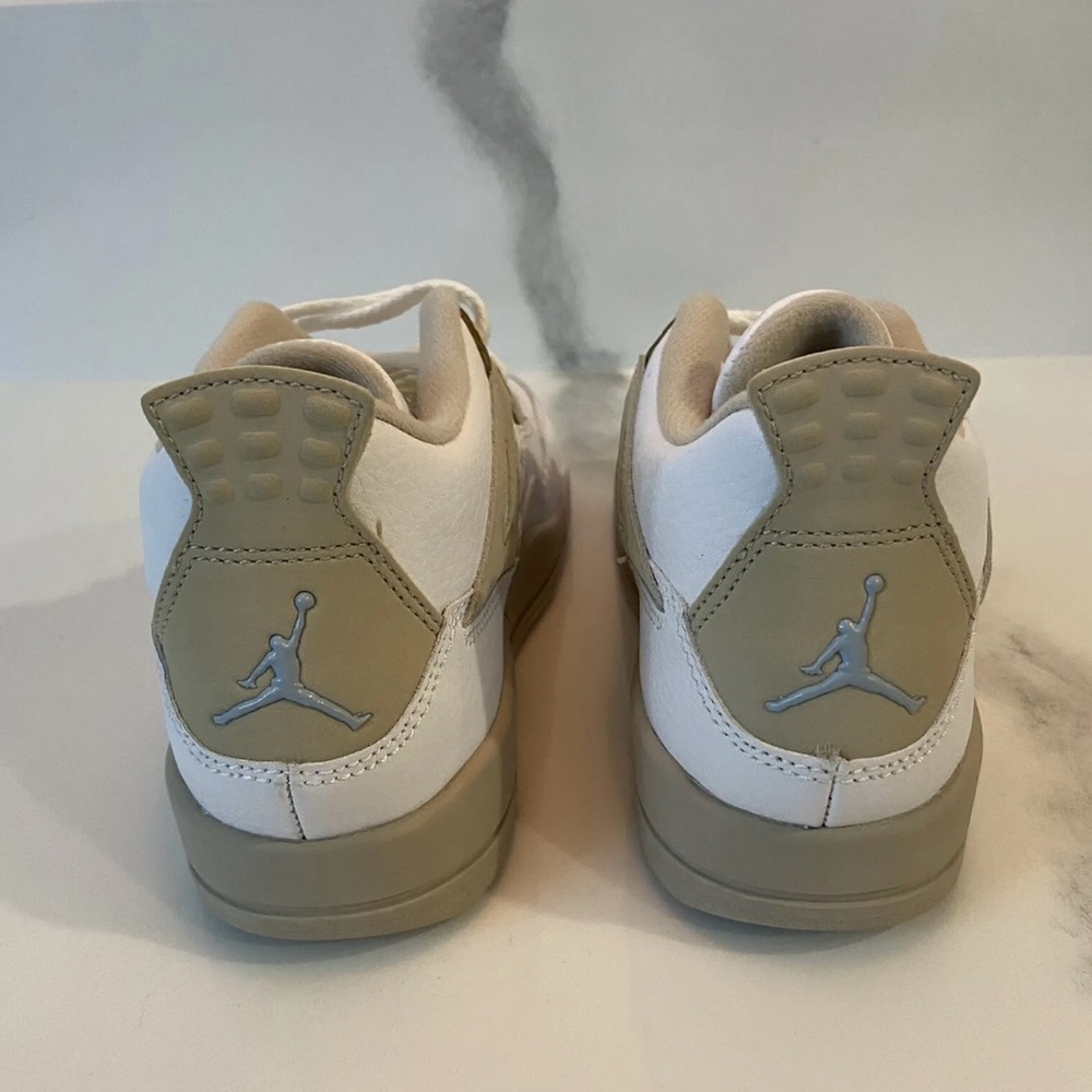 NIKE AIR JORDAN 4 RETRO PS IV 4 Linen SAND White 487725 118 1Y UK 13.5 EUR 32 - Picture 6 of 10